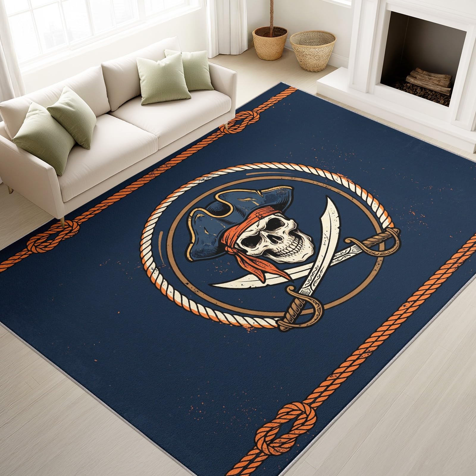 Générique Artistique Élégant Surface Lavable Tapis de Peinture à l'huile Fleurs, Doux à Poil Bas Grands, Tapis Sol de l’entrée des Moquette pour Salon Chambre Salle à Manger 60 x 120 cm
