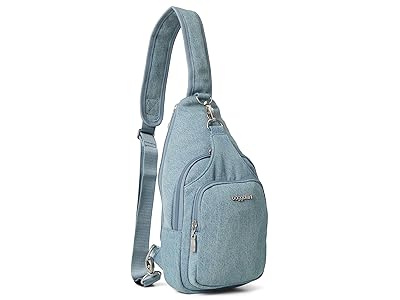 Baggallini Central Park Sling Backpack Bags Light Indigo Denim, Nylon