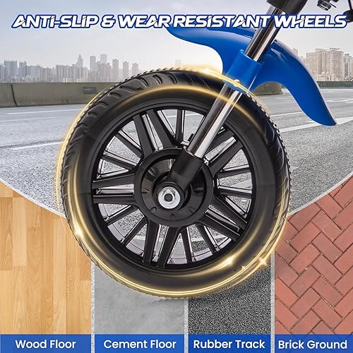 Miniatura 2 de Motocicleta eléctrica de 12 V para niños, juguete de 3 ruedas con ruedas de entrenamiento desmontables, arranque suave, función inversa, faro,