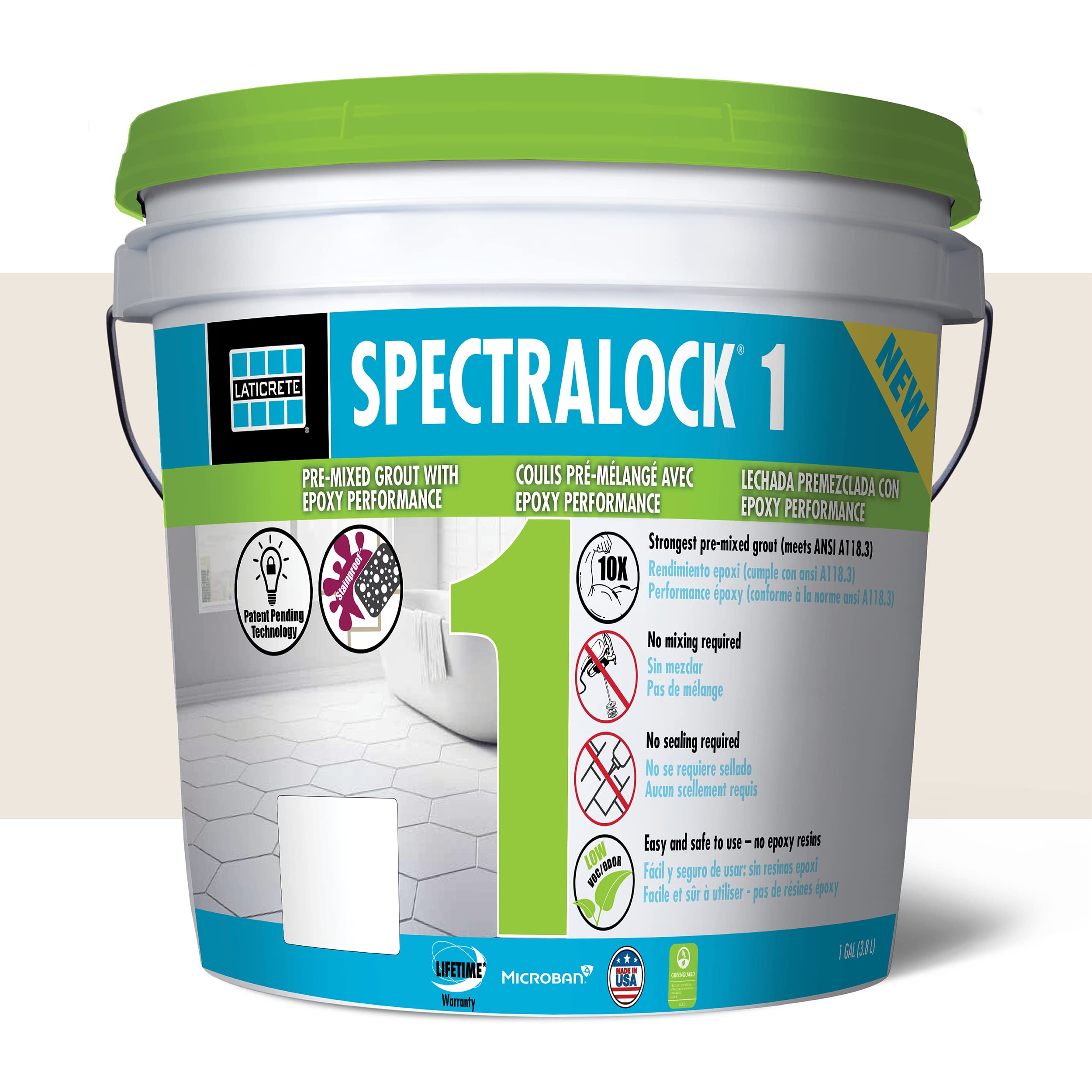 LATICRETE SPECTRALOCK® 1 Pre-Mixed Grout #18 Sauterne