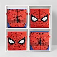 Vista 121 de Idea Nuova Marvel Avengers - Juego de dos espaciosos cubos de almacenamiento plegables, 10 x 10 pulgadas, Avengers / gris