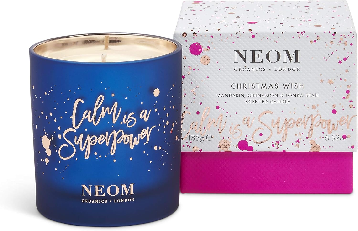 NEOM Christmas Wish Scented Candle, 1 Wick Festive Fragrance Limited