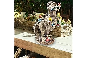 M.A.K Dinosaur Eating Gnomes Garden Decor