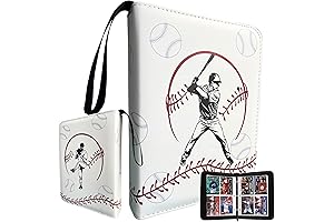 Baseball Card Binder 50 Sleeves 400 Pocket Holder: Protect Your Valuable Collection