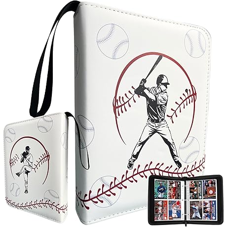 Baseball Card Binder 50 Sleeves 400 Pocket Holder: Protect Your Valuable Collection