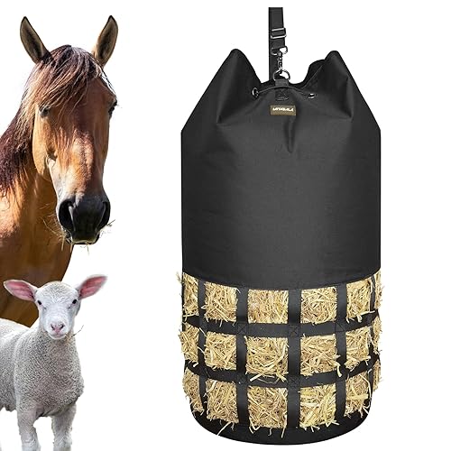 Hay Bags for Horses, Large Slow Feed Hay Bags with