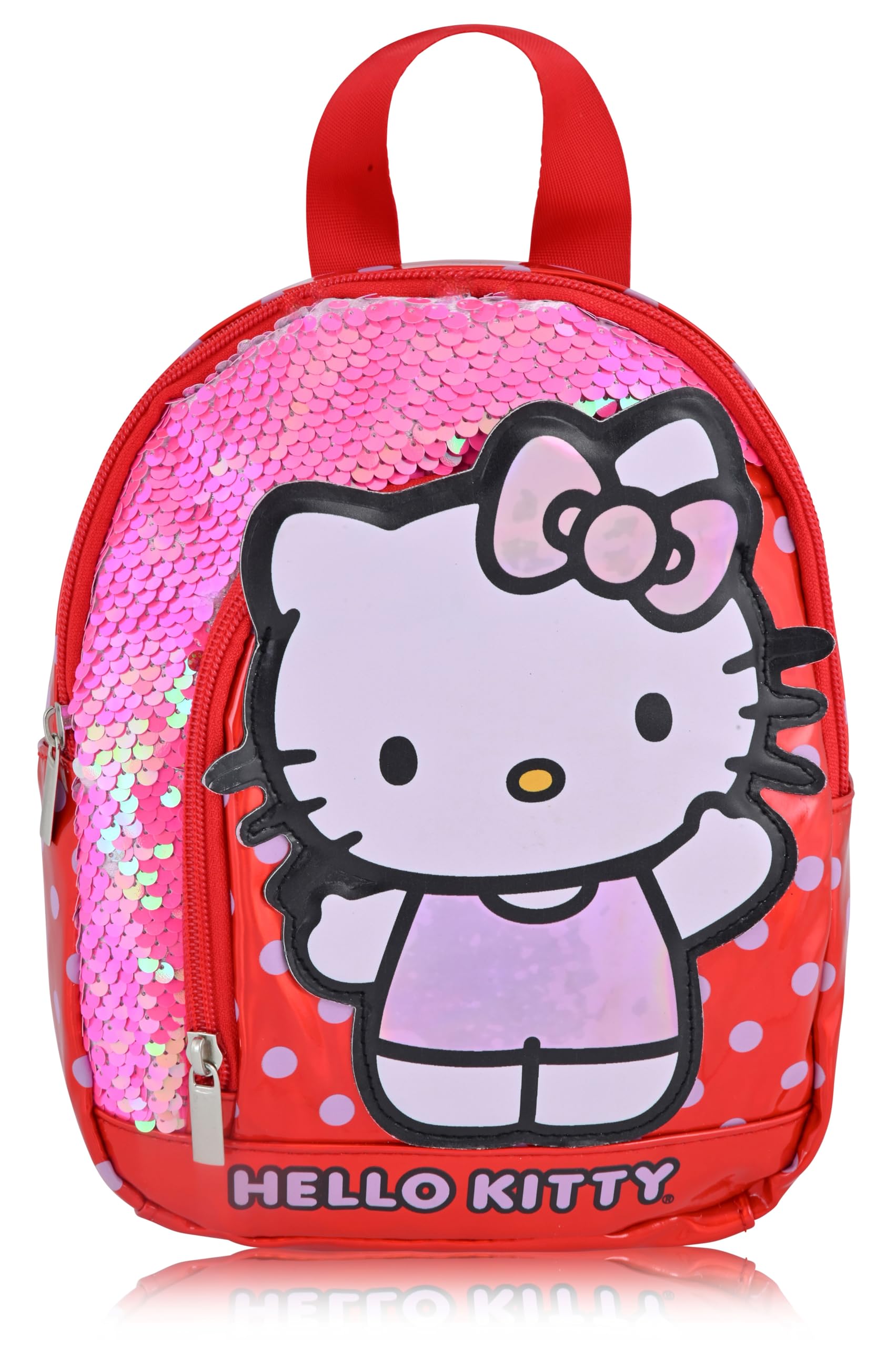 Fast Forward Sanrio Hello Kitty Backpack - Sequined Mini Backpack Purse for Girls & Boys - Cute Kitty Accessory