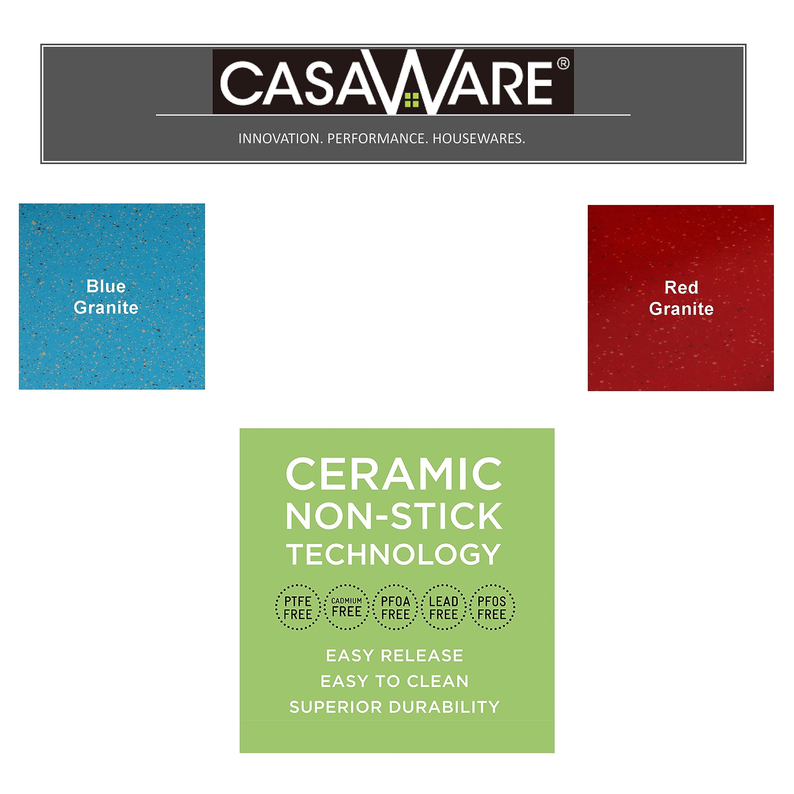 casaWare 3pc MultiSize Cookie Sheet/Jelly Roll Pan Set