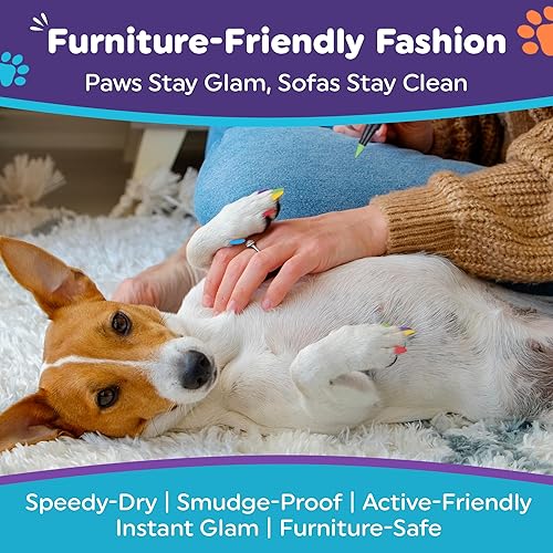 Miniatura 6 de Bolígrafos de esmalte de uñas para perros de secado rápido, 15 colores, esmalte de uñas para mascotas para perros o gatos, esmalte de uñas seguro