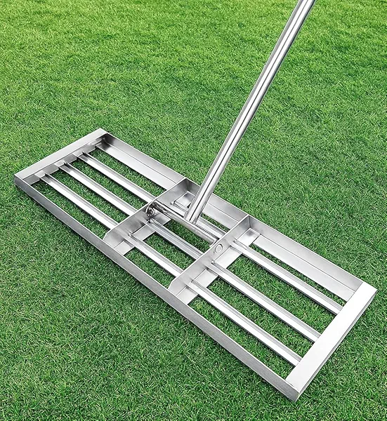 Lawn Leveling Rake 30x10 inch, (Professional-Grade) Lawn Leveler Tool with Stainless Steel Handle Rakes for Lawns Heavy Duty Landscape Rake for Backyard, Garden, Golf Course, Farm, Pasture