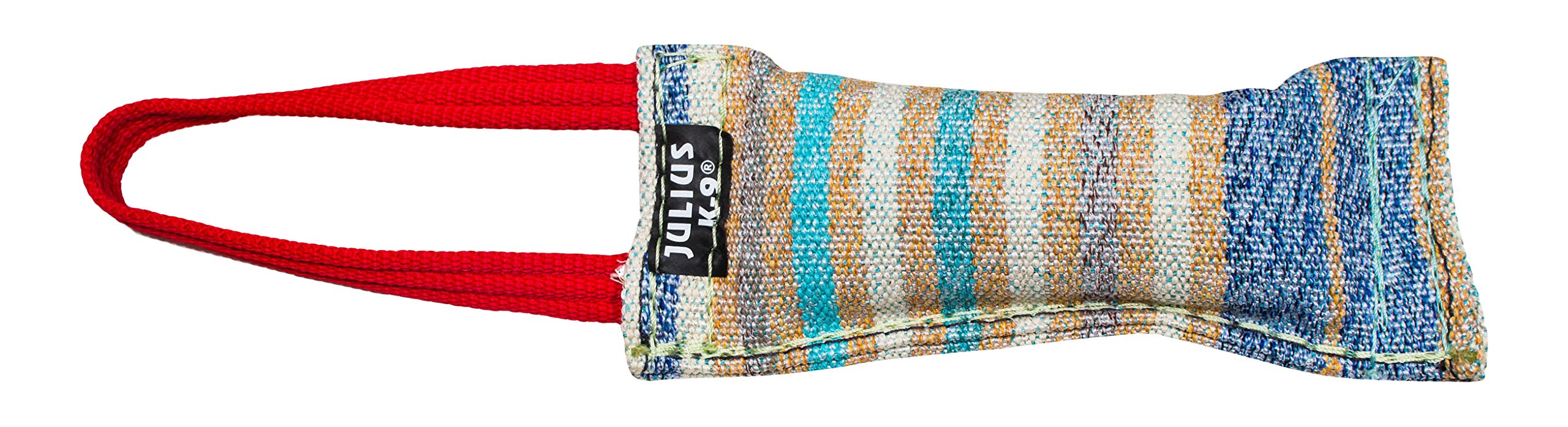 Julius-K9, 18421, Beisswurst, Baumwolle-Nylon, 20 cm x 5 cm, aussen genäht, eine Handschlaufe