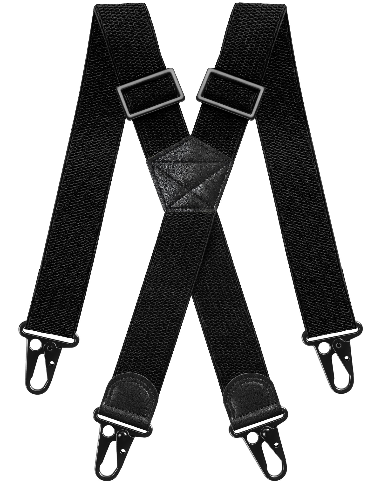Men's X-Shape Braces, 3.8 cm Wide, Extra Strong, Elastic, Adjustable, with Metal Non-Slip Buckle, One Size Braces for Men and Women-image-25