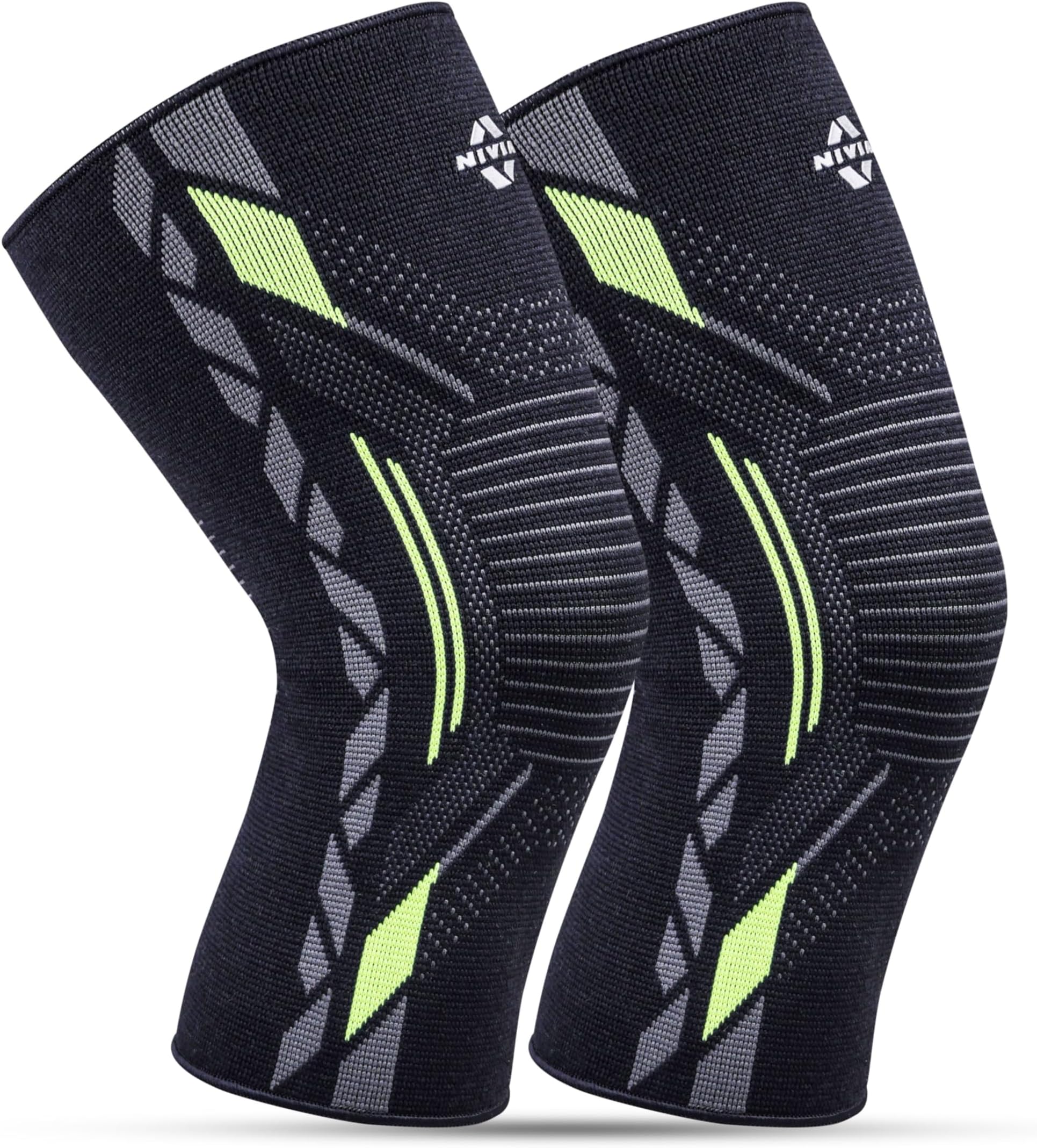 Knitted Knee Support, for Men, for Gym, Knee Sleeves, Knee Braces Pair for Sports & Workout, Knee Cap, Knee Compression Knee Supporter for Exercise, Running, Cycling