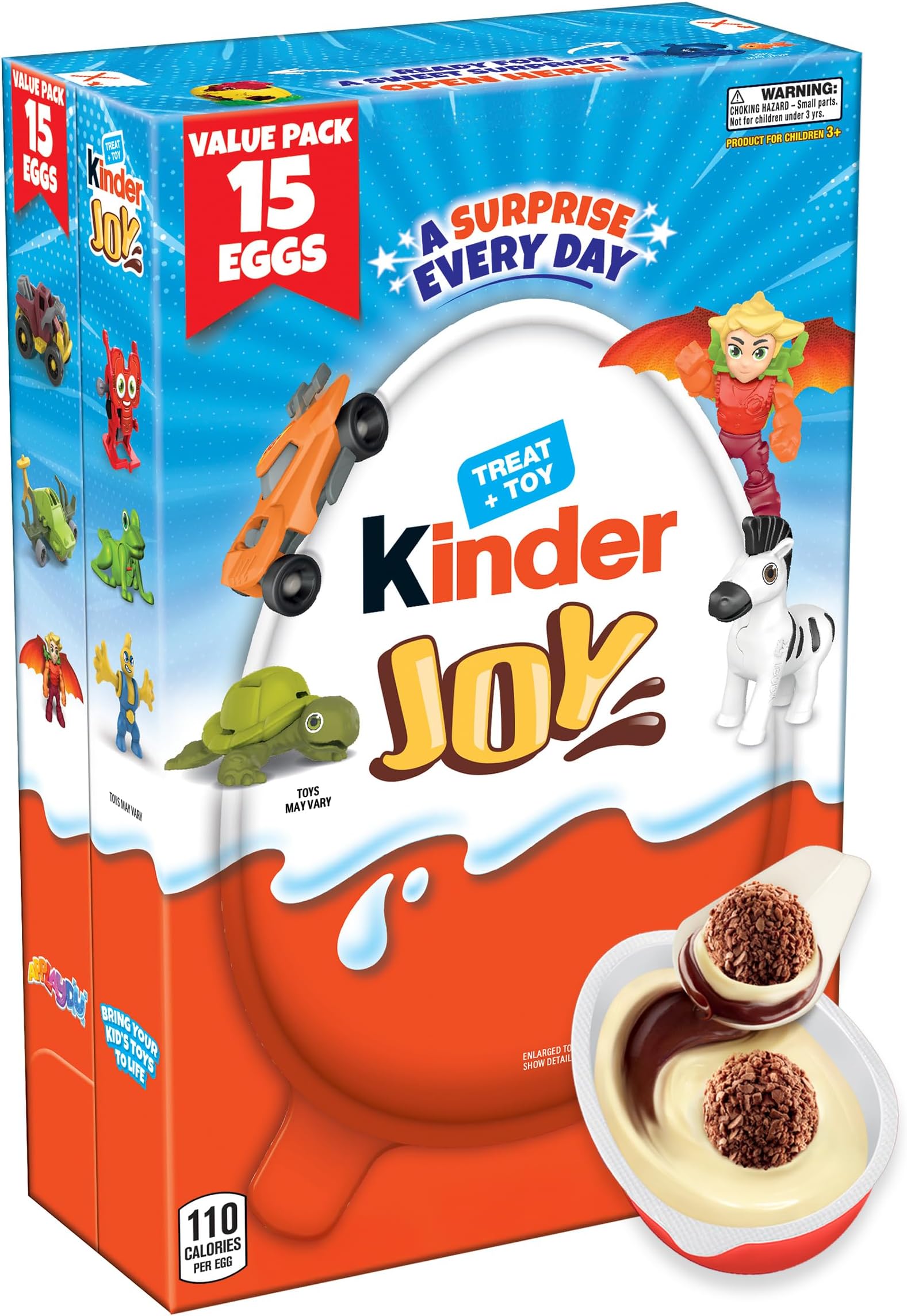 Kinder Joy Eggs, Treat Plus Toy, Chocolatey Wafer Bites, Individually Wrapped...