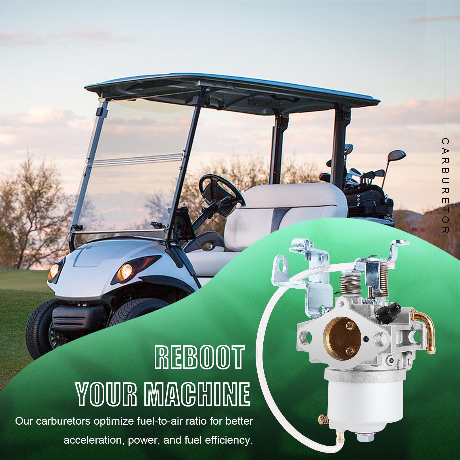 Gaźnik G16 kompatybilny z wózkiem golfowym Yamaha G16A G17 G18 G19 G20 G21 JN6-14101-15 JN6-14101-14 JN6-14101-10 JN3-14101-00 175555 1755 o 7 4-cyklowy silnik 1995 1996 1997 1998 1999 2000 2001 2002