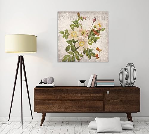 Miniatura 4 de Jaxson Rea "Vintage Floral 1" Gallery Wrapped Canvas by Kimberly Allen, 24" x 24"