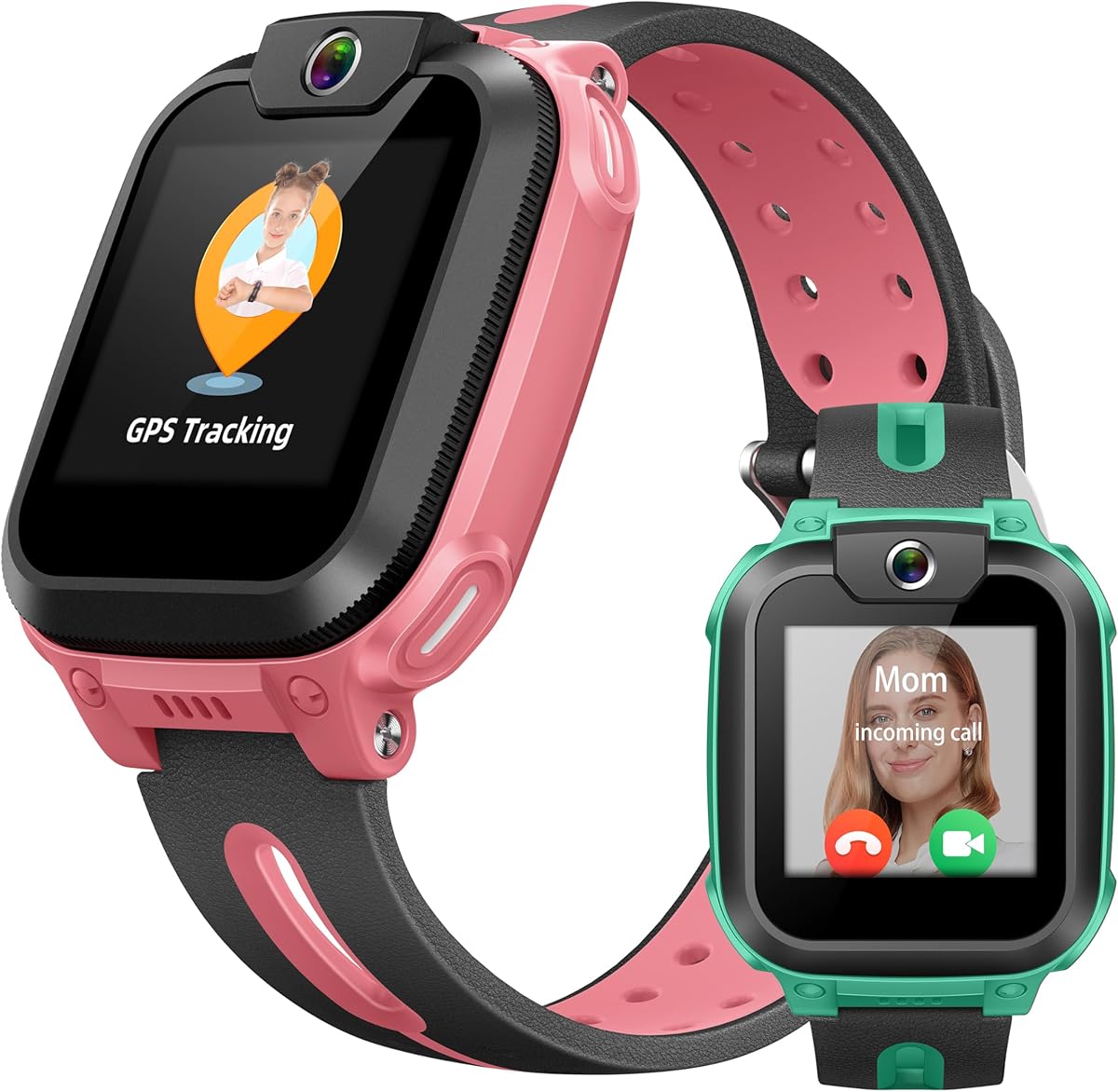 imoo Watch Phone Z1 Kids Smart Watch, 4G Kids Smartwatch with Video and Phone Call Durable, GPS Watch with Real Time Location and IPX8 Water Resistance (Pink)