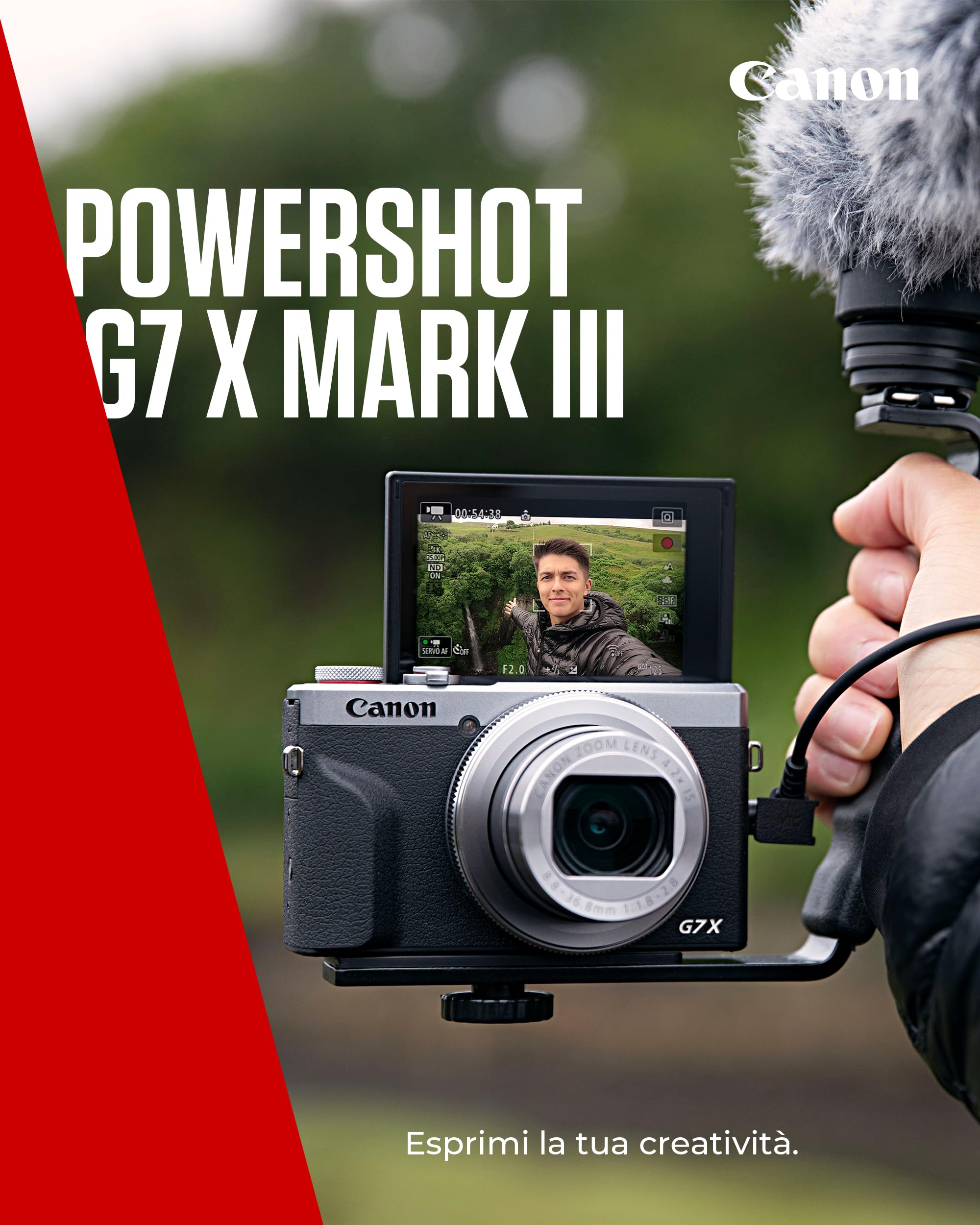 Canon PowerShot G7X Mark III (Argento) – Fotocamera Digitale Compatta con Sensore da 1 Pollice e Video 4K - Perfetta In Condizioni Di Scarsa Illuminazione E Per I Viaggi