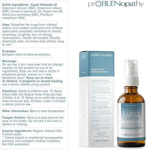 Miniatura 5 de Pulmón Support - Spray oral de 1 fl oz (1.0 fl oz) - Protección respiratoria y eliminación de toxinas - Salud pulmonar mejorada y limpieza natural