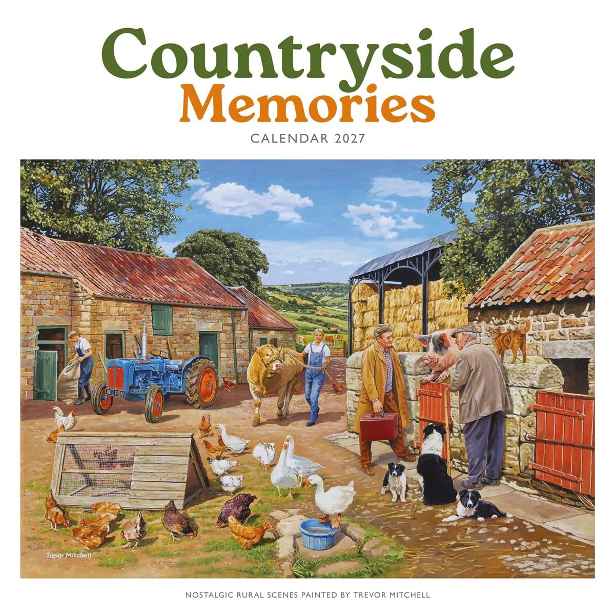 Carousel Worldwide Countryside Memories by Trevor Mitchell 2027 Wall Calendar, 12-Month Calendar, Nostalgic Rural Artwork