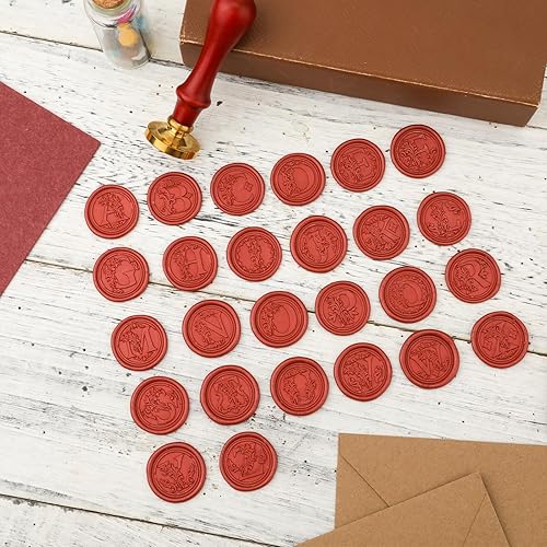 Miniatura 3 de 50 calcomanías para sello de cera, autoadhesivas, calcomanías de sello de cera del alfabeto, calcomanías para sello de cera del alfabeto, no