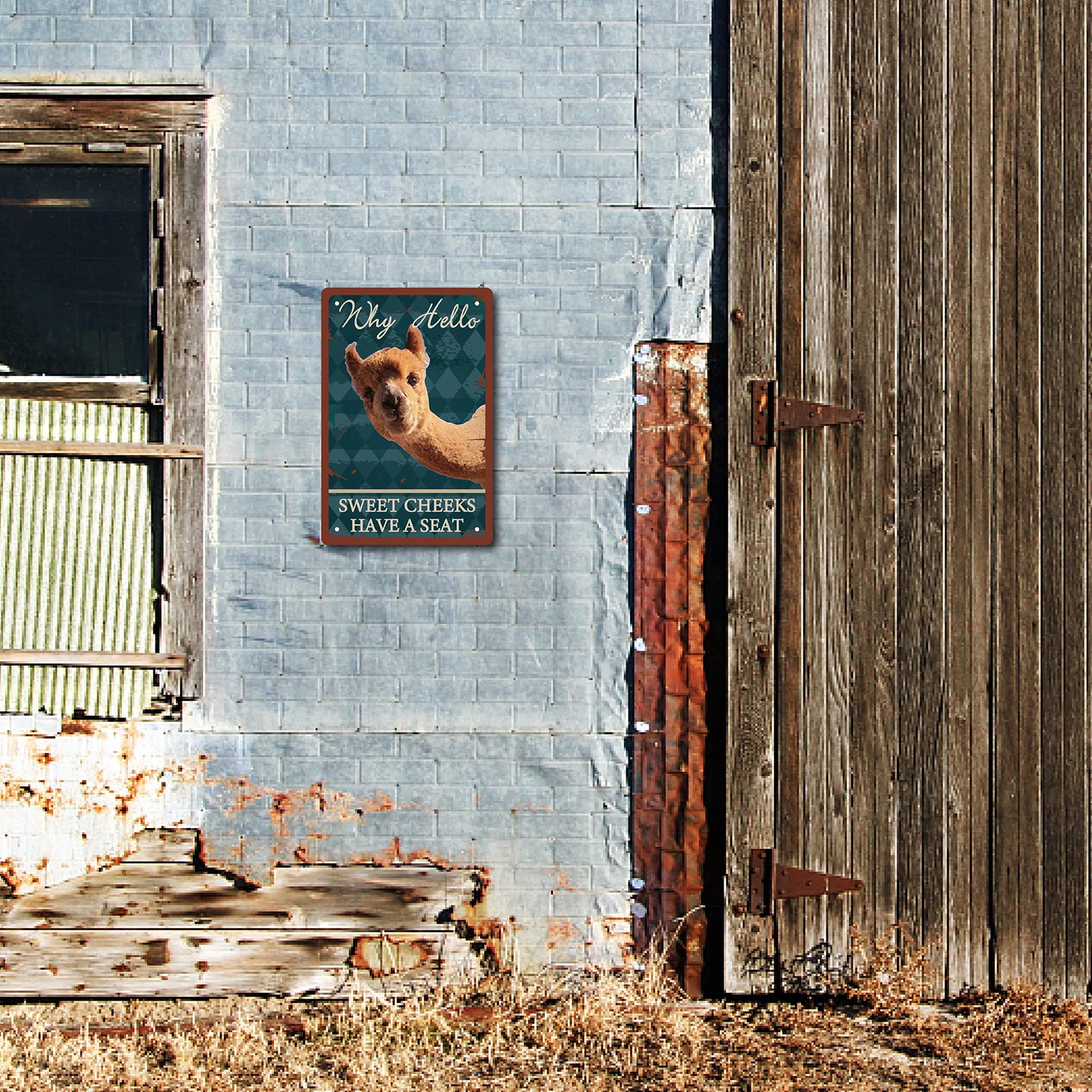 Alpaca New Tin Sign Alpaca Restroom The Best Seat in The House Alpaca