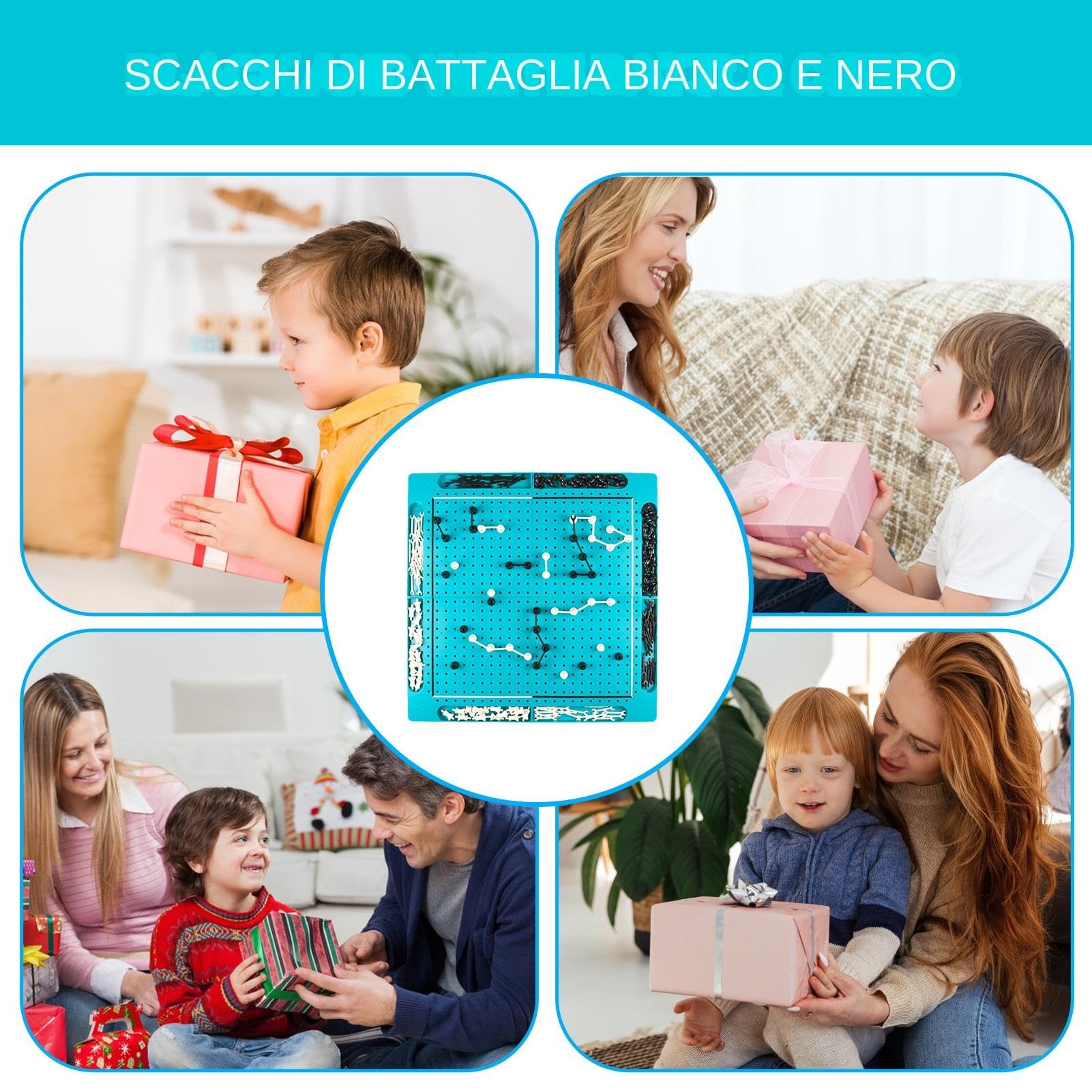 Set Di Scacchi Portatile Per Bambini Scacchiera Puzzle Educativa Portatile