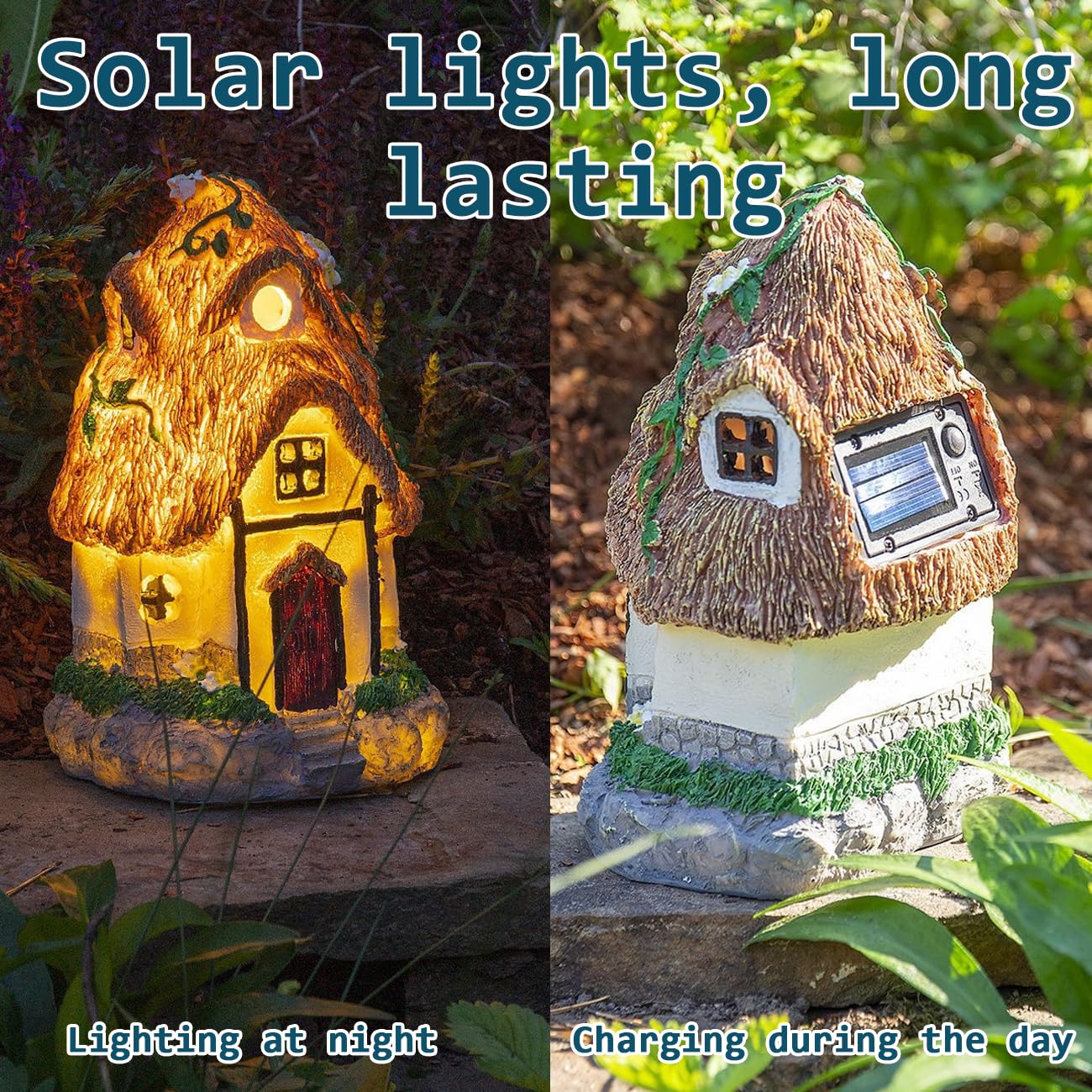 YSFSootie 2 Pcs Solar Lights Replacement Top, LED Small Square Solar Panel - Image 3