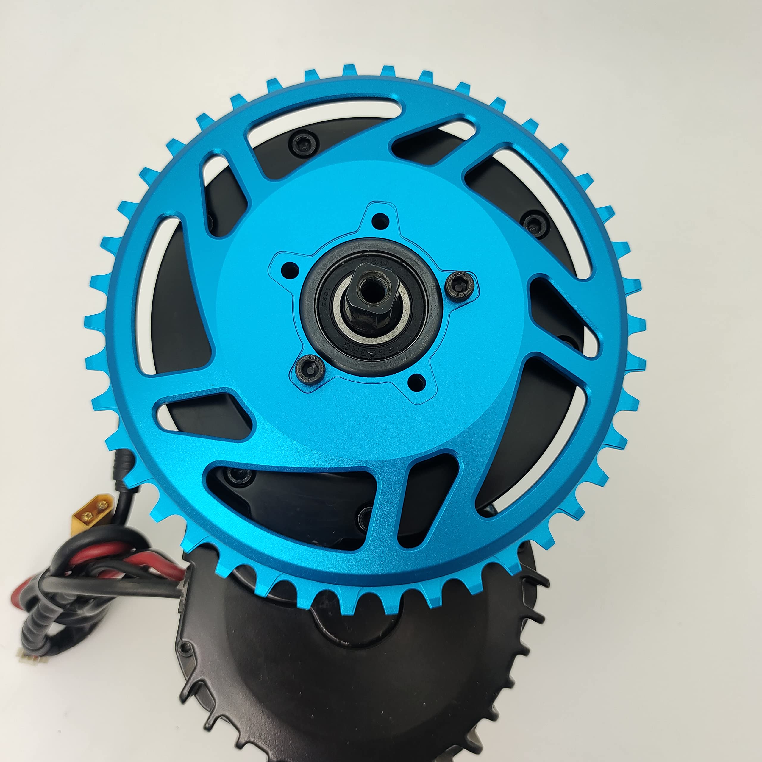 E-Bike 42T 6061-T6 7075 Aleación de aluminio de cadena para BF 8FUN BBS01 02 BBSHD 48V 1000W Kits de motor (PARA BBSHD BLUE)