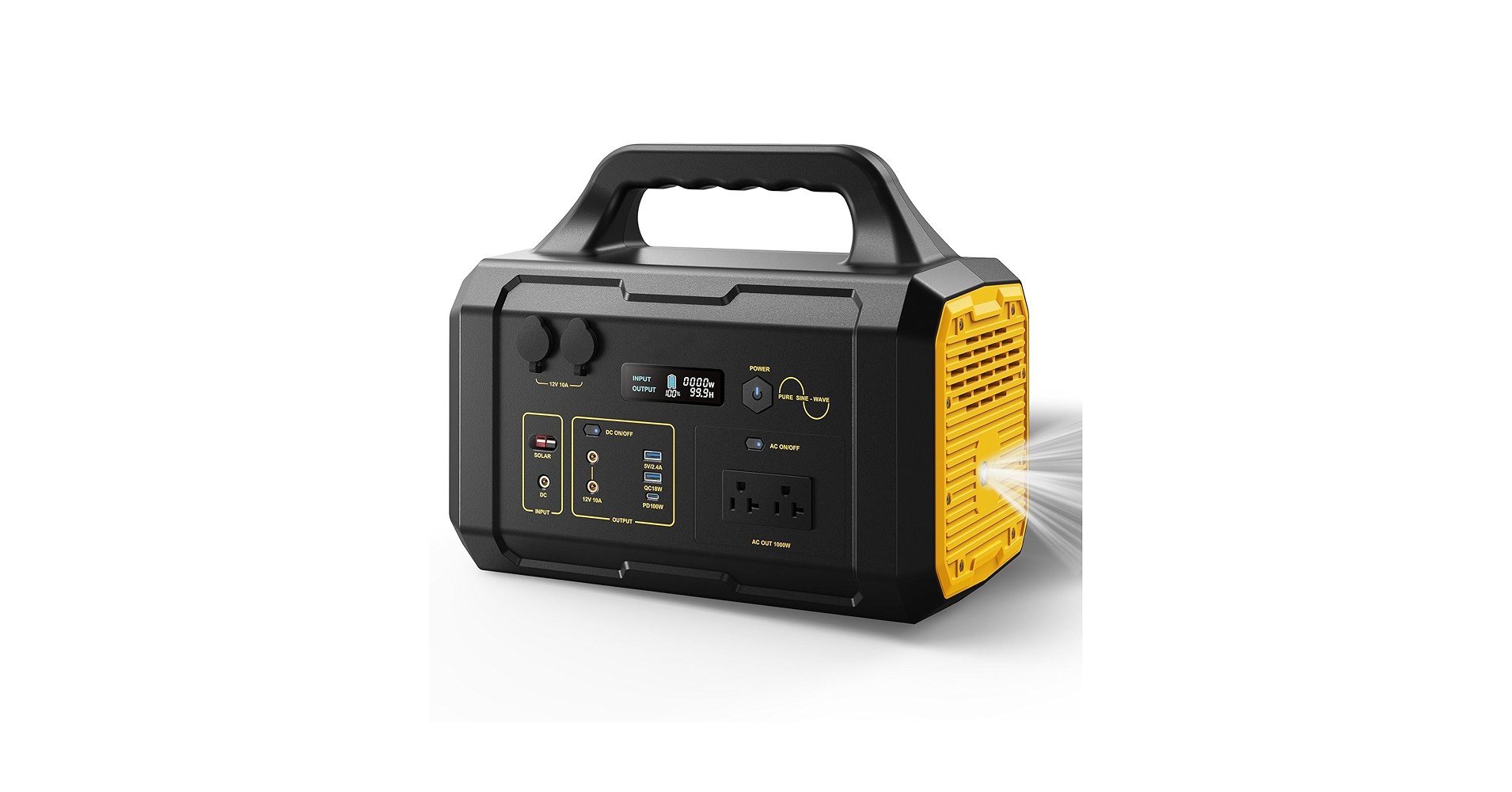 Amazon.com : Portable Power Station 1000W Solar Generator