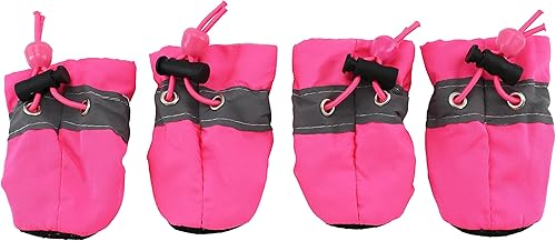 Miniatura 8 de Zapatos suaves para perros pequeños, zapatos ligeros para cachorros para verano e invierno, botines antideslizantes para caminar, color negro,