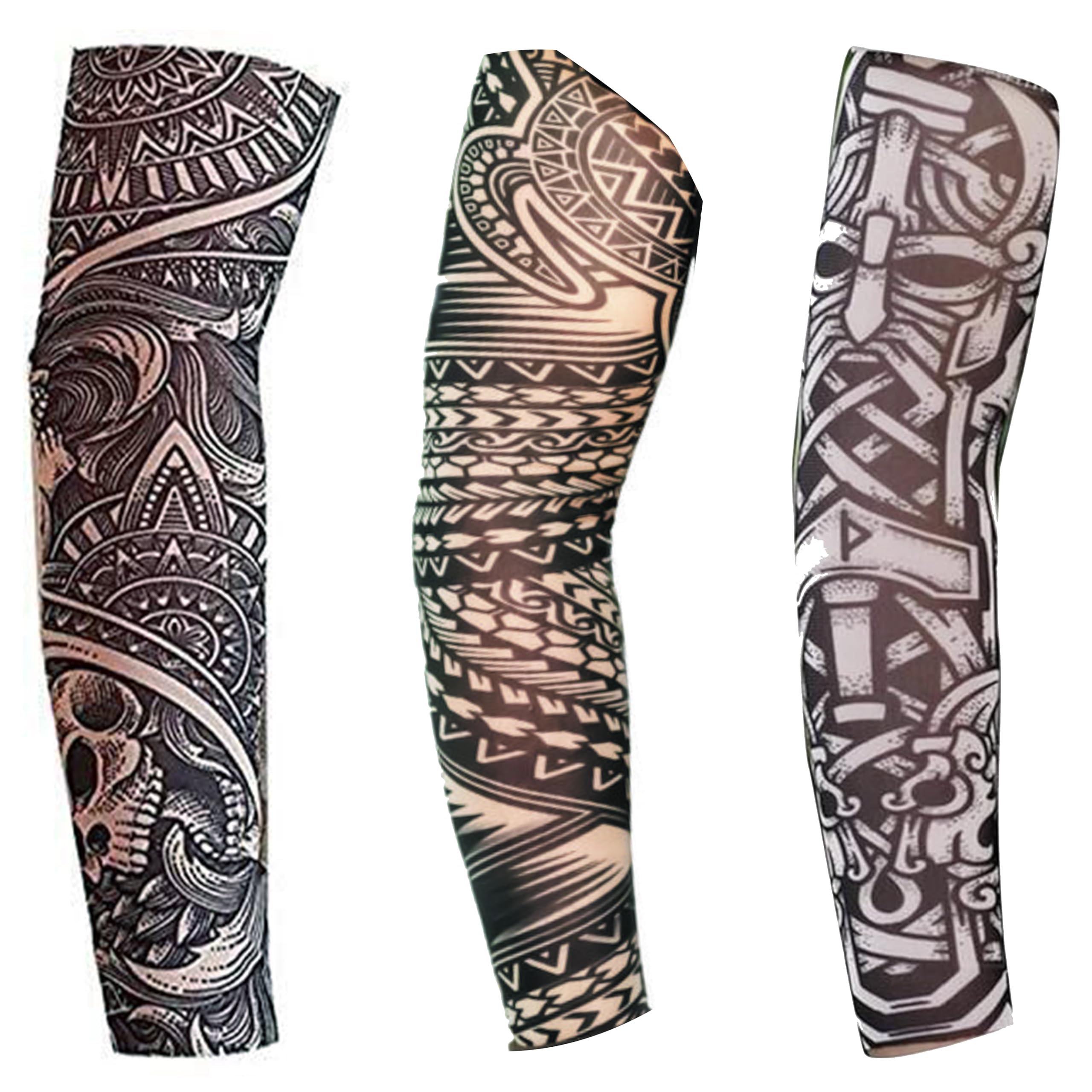Tatodays Tattoos sleeves for Kids womens small adults boys and girls, black