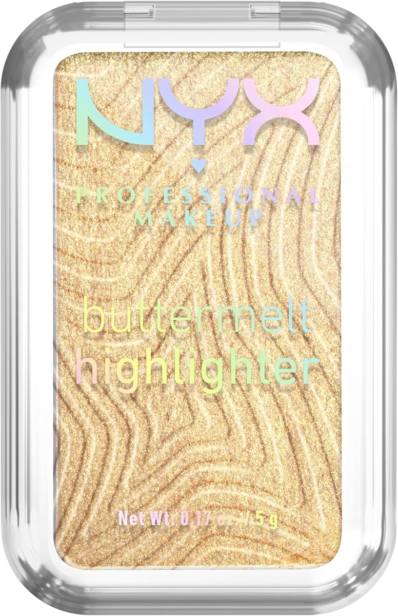 Resaltador Buttermelt, maquillaje resaltador en polvo, con hasta 12 horas de uso y brillo de alto impacto - 25 Butta Than Gold (oro claro)