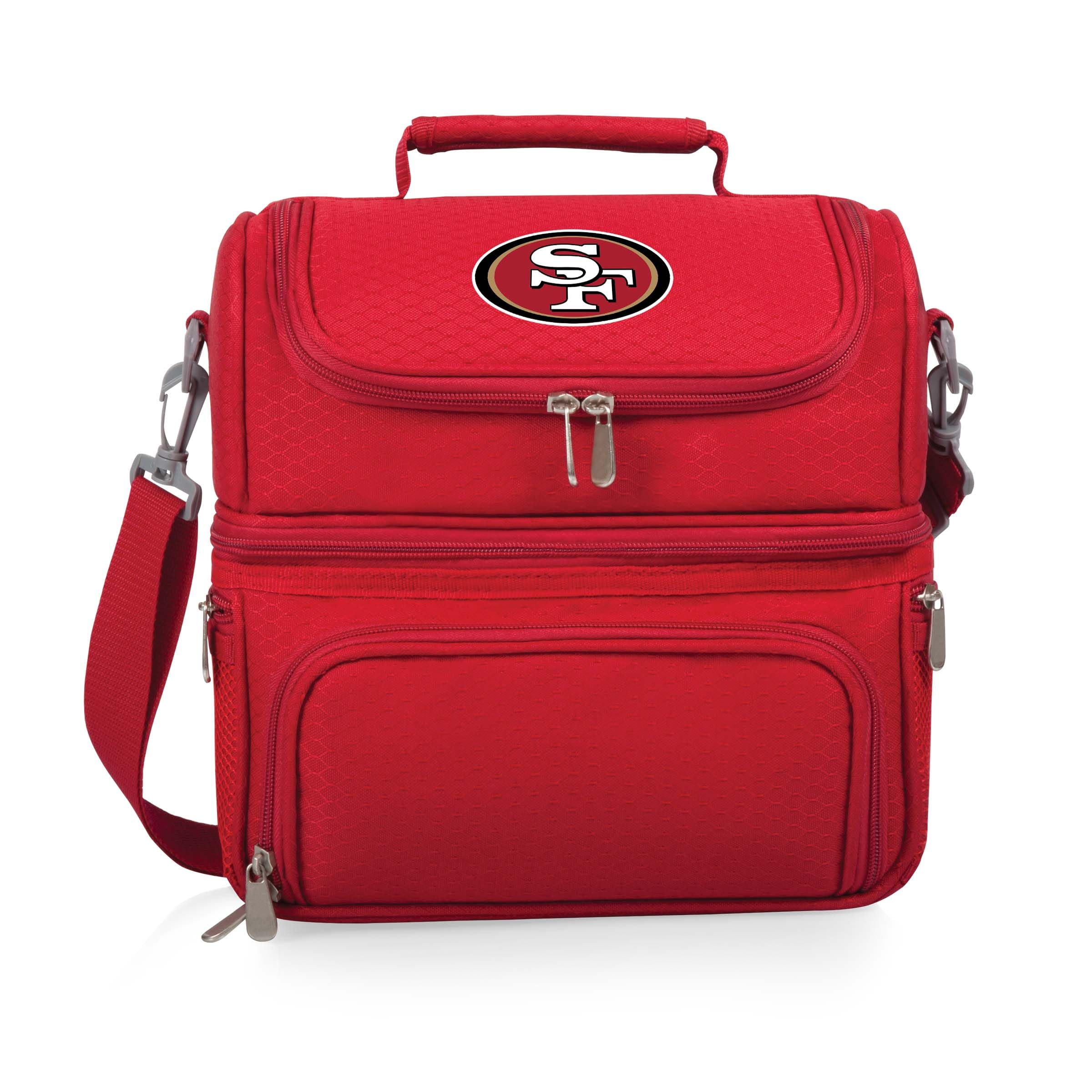 PICNIC TIME NFL unisex-adult NFL Pranzo Lunch Bag, Insulated Lunch Box with Picnic Set, Lunch Cooler Bag