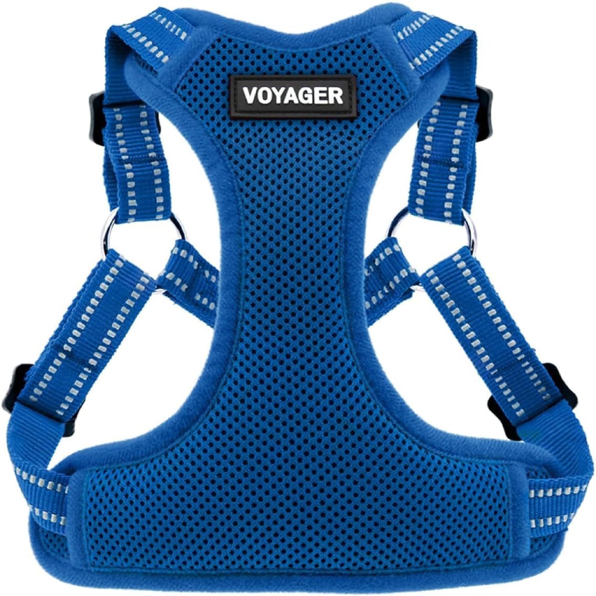 Photo 1 of Voyager Step-in Flex Adjustable Dog Harness - Royal Blue, Small