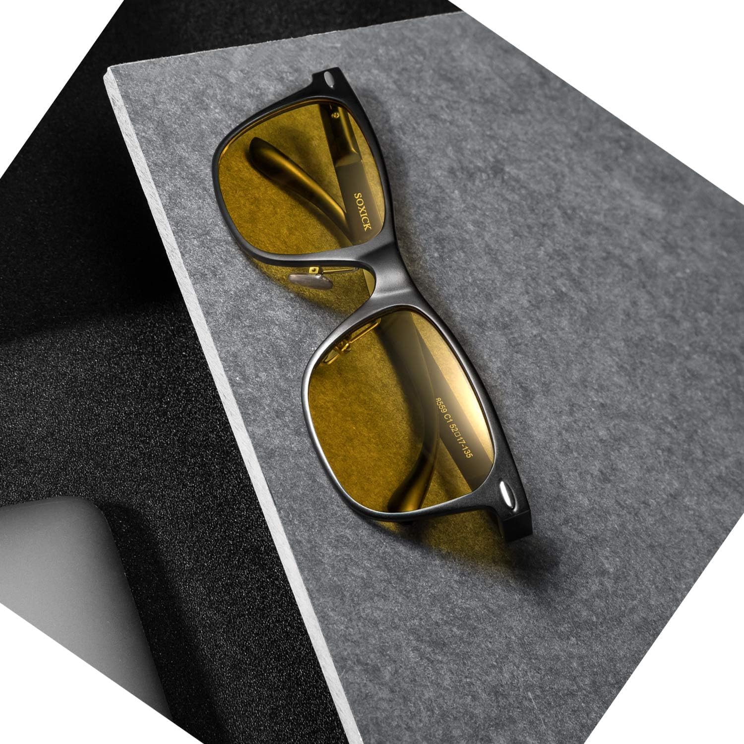 Night Driving Glasses Men, Night Vision Glass for Driving Women Anti-glare Polarized Yellow Tinted - Image 5