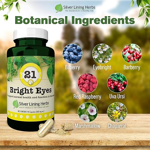 Miniatura 3 de Silver Lining Herbs 21 ojos brillantes - Apoya la salud de los ojos del perro - Mantiene los niveles normales de minerales para los ojos del perro -