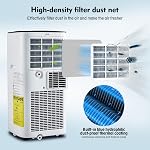 3 in 1 Portable Air Conditioner, 10000 BTU Air Cooler, Cooling, Dehumidifier, Fan, Sleep Model, Free Standing AC Unit with Remote Control, Air Conditioner Portable for Room/Office/Bedroom