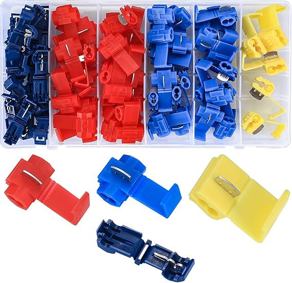 Kit 54 Morsetti Derivazione Senza Saldatura - Connettori Rapidi Per Cablaggio Auto, Moto E Casa - Foto 3