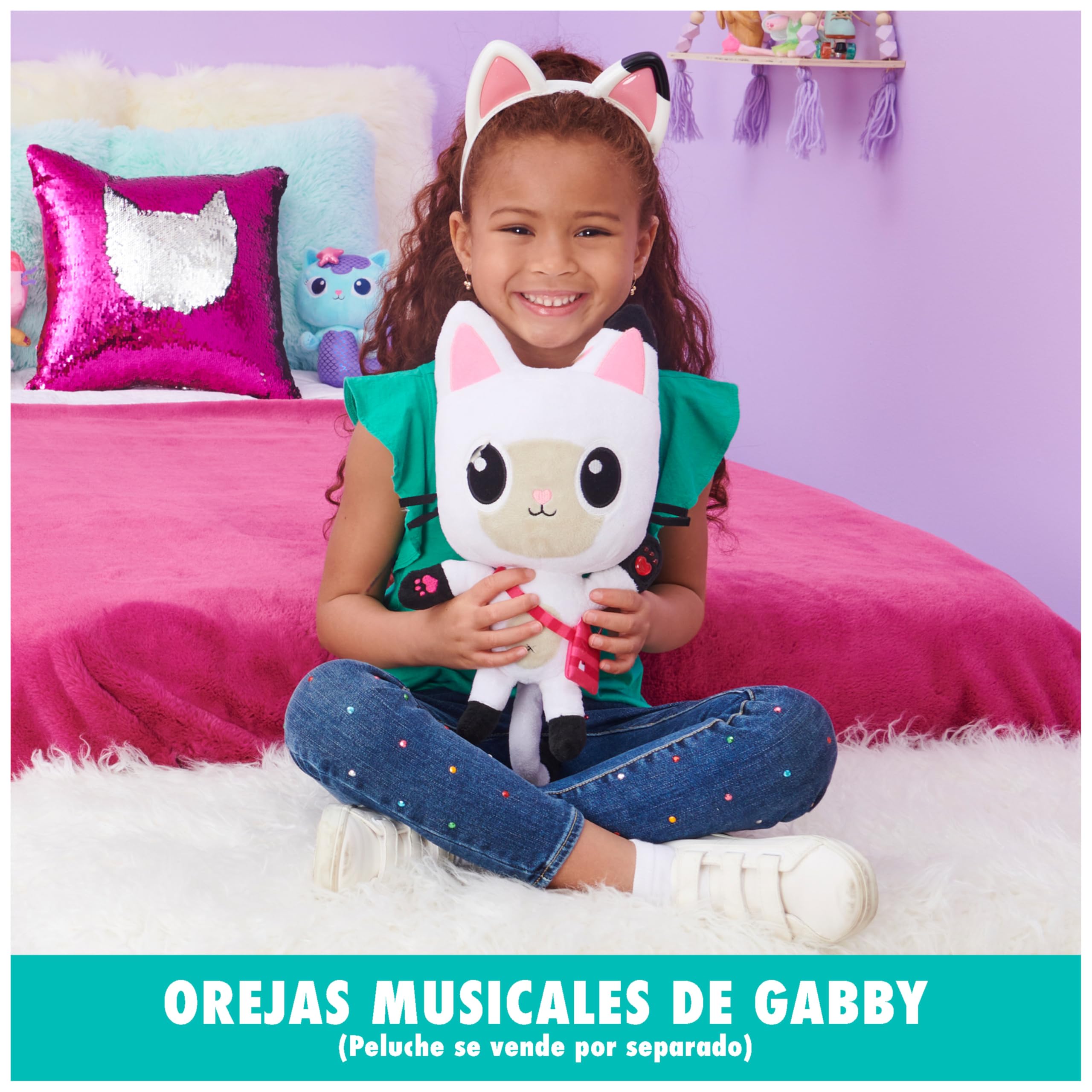 La Casa de Muñecas de Gabby - Orejas de Gato Mágicas Gabby's Dollhouse: con Luces, música, Sonidos y Frases - Juguetes Niñas 3 años + Regalo Niña 3 años + — view 6