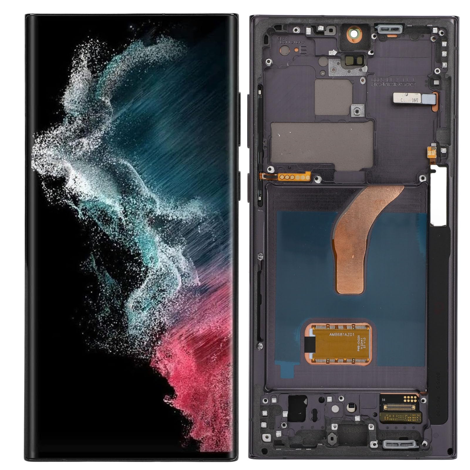 Organische LCD-schermvervanging voor S22 Ultra, S22 Ultra Frame