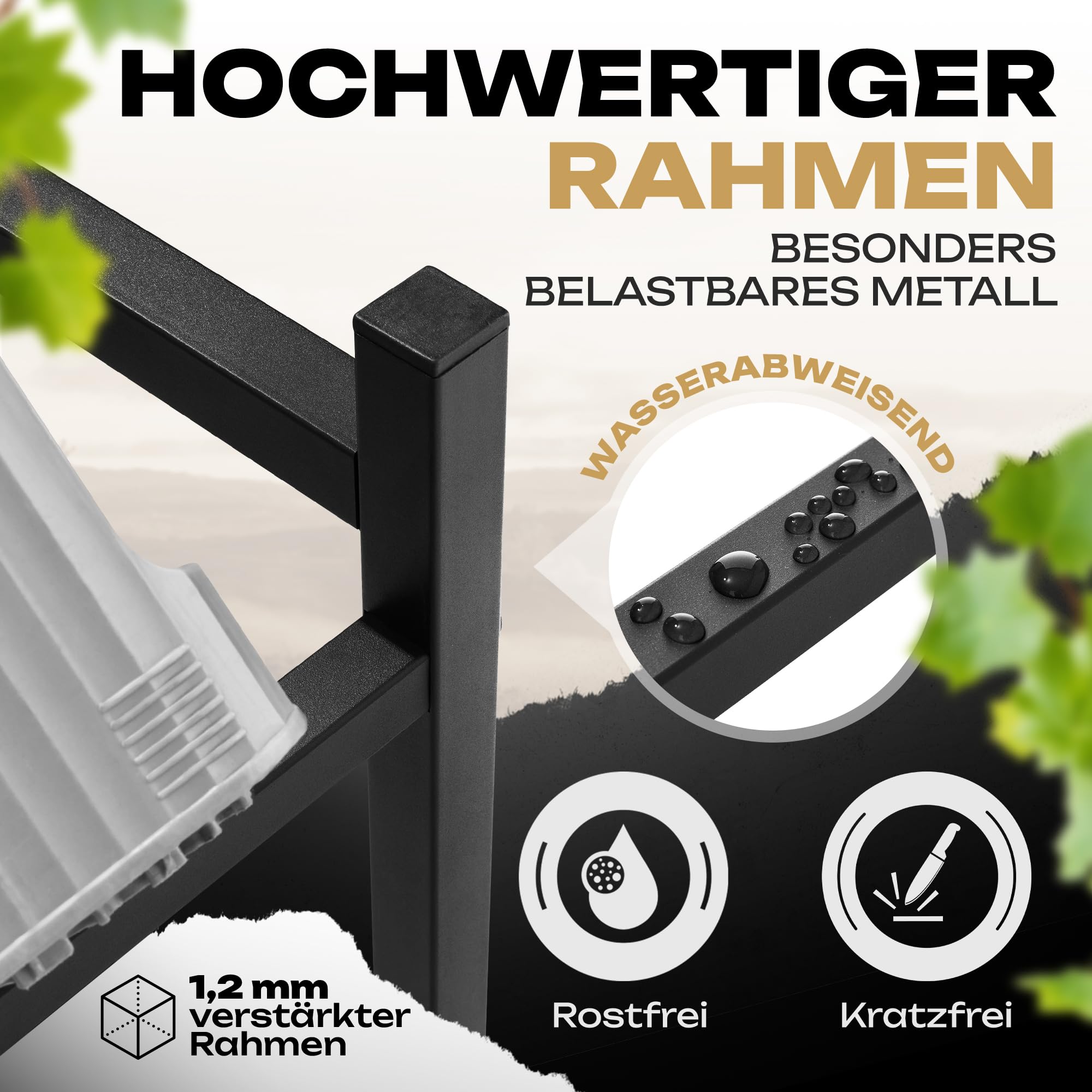 Getränkekistenregal für 4 Kisten stabil und robust Getränkeregal Kistenregal Bierkistenregal Wasserkastenregal Kastenregal Lagerregal Schwarz Metall