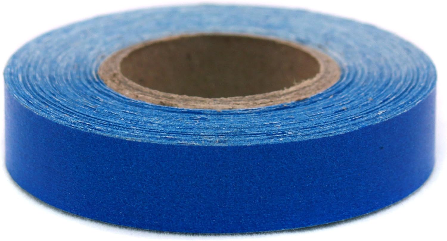ChromaLabel 0.50 Inch Clean Remove Color Code Tape, 500 Inch Roll, Dark Blue