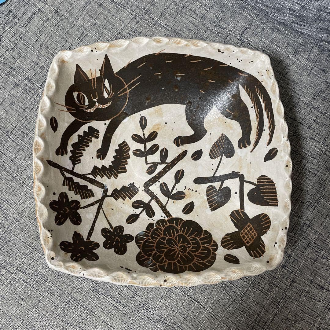 鹿児島睦 ねこ プレート 猫