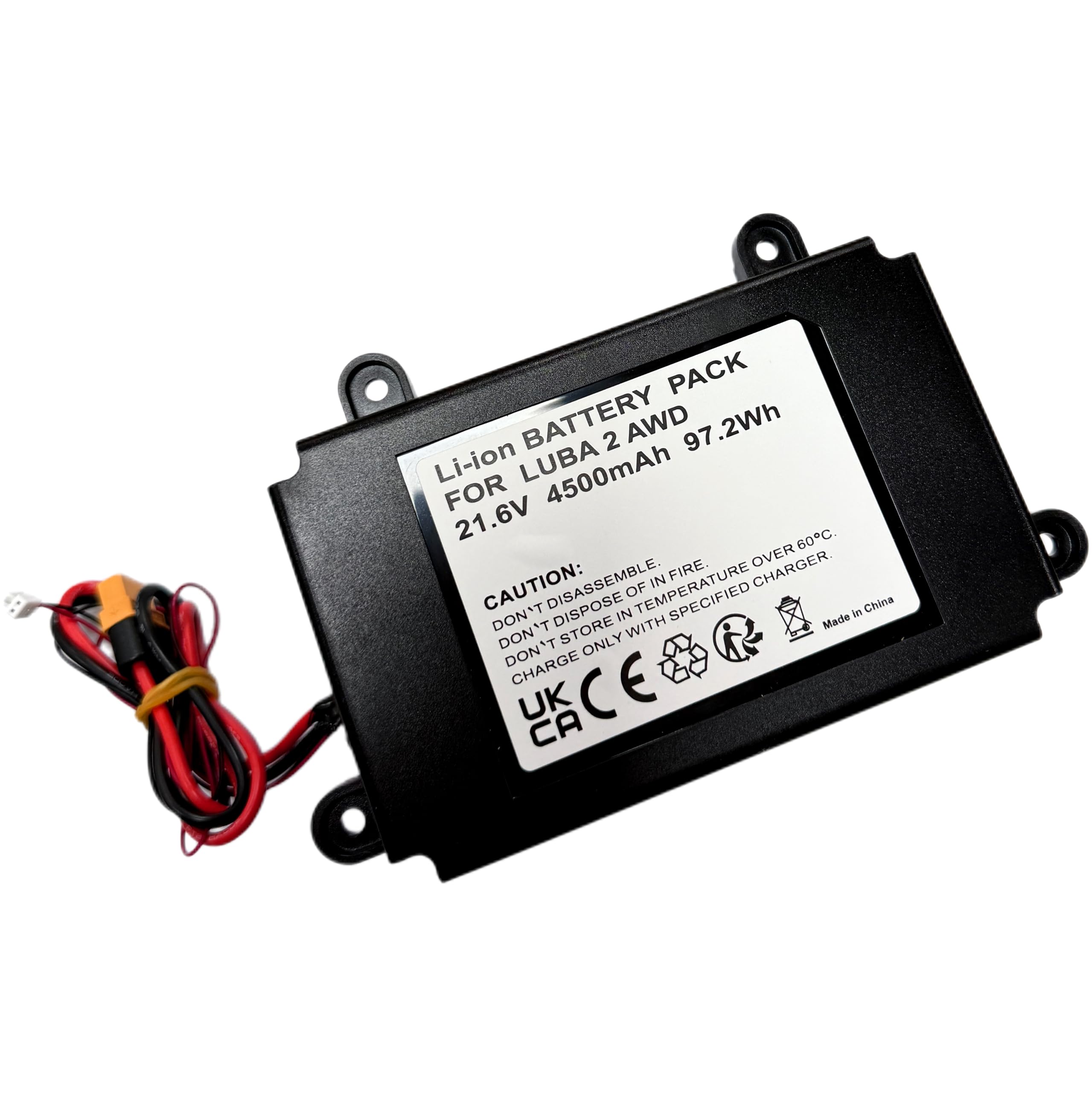 Batería de 21,6 V 4,5 Ah para Robot cortacésped Mammotion LUBA1, LUBA 2 AWD 1000, LUBA 2 AWD 3000, etc., Repuesto para HM02, WDBT000002000, D.015.SZ0148, etc