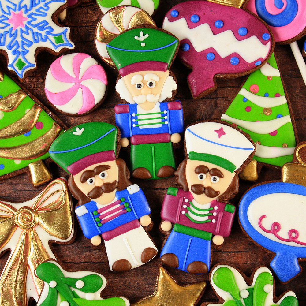 Navidad/Holiday cascanueces cortador de galletas por lilaloa – 4,25 Pulgadas – Ann Clark – nosotros lata chapado en acero