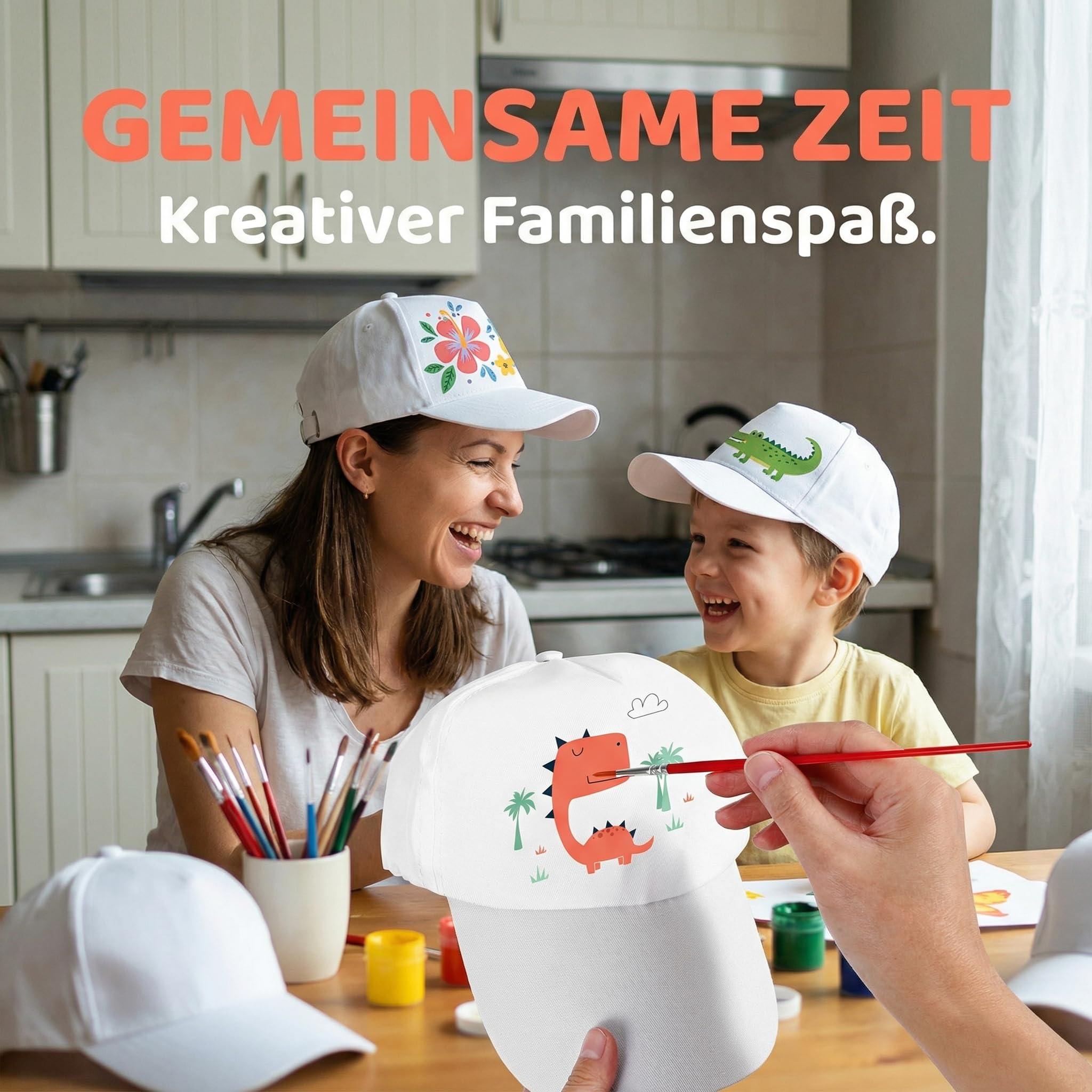 Toyvian 20 pezzi per camionista, accessorio fai da te, cappello decorativo per bambini, pittura a casquette, carnevale, genitori, bambini, incompiuto, per cappelli dipinti, per esterni, poliestere,