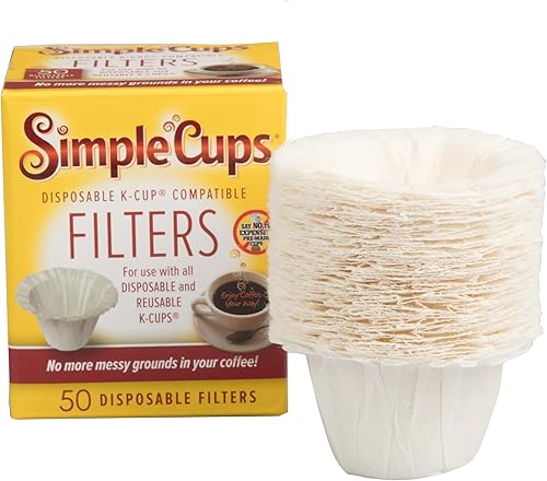 Filtros desechables para uso en cafeteras Keurig® (paquete de 50) - Tazas simples - Usa tu propio café