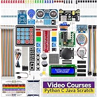 Vista 1 de SunFounder Da Vinci Kit de inicio para Raspberry Pi 5 4B 3B B+ 400, Zero 2 W, Python C Java Scratch Node.js, tutoriales en línea y cursos en video