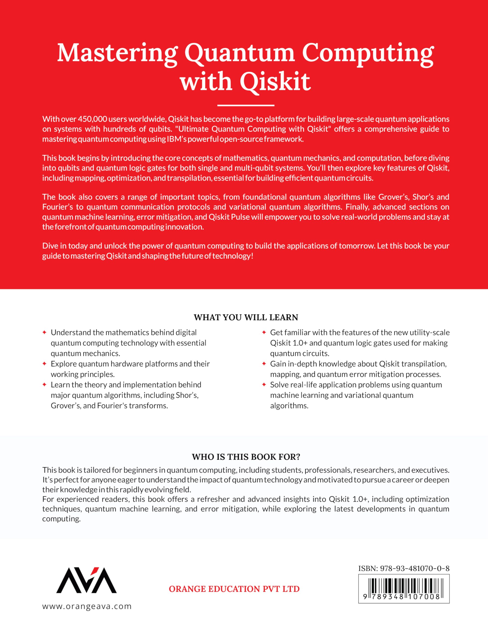 Mastering Quantum Computing with Qiskit: Master the Fundamentals, Explore Algorithms, and Build Scalable Quantum Applications Using IBM Qiskit to ... (Quantum Computing Specialist — Foundations)
